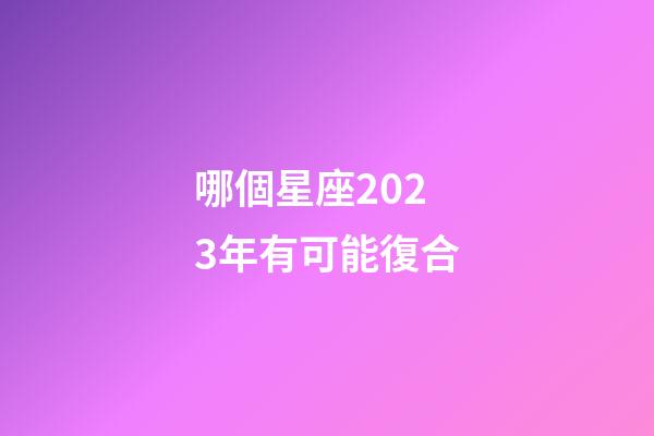 哪個星座2023年有可能復合-第1張-星座運勢-玄機派