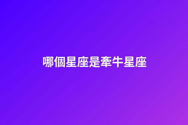 哪個星座是牽牛星座-第1張-星座運(yùn)勢-玄機(jī)派