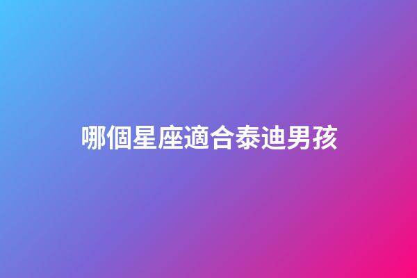 哪個星座適合泰迪男孩-第1張-星座運勢-玄機派