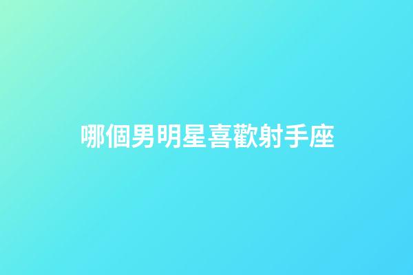 哪個男明星喜歡射手座-第1張-星座運勢-玄機派