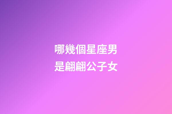 哪幾個星座男是翩翩公子女-第1張-星座運勢-玄機派