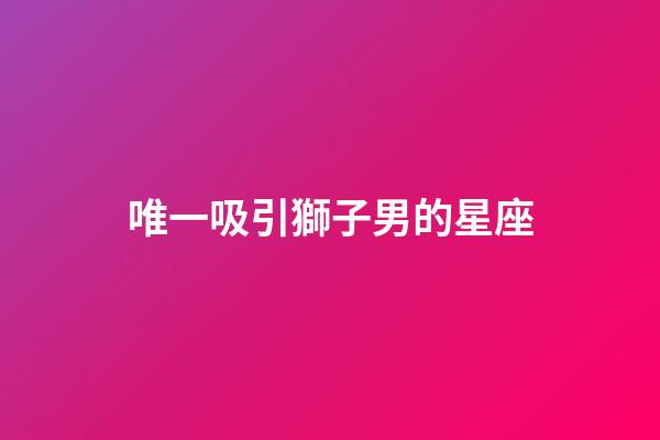 唯一吸引獅子男的星座-第1張-星座運勢-玄機派