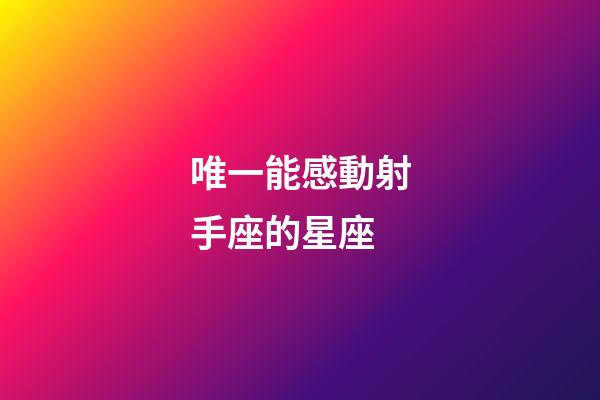 唯一能感動射手座的星座-第1張-星座運勢-玄機派
