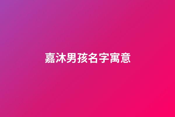 嘉沐男孩名字寓意(男孩取嘉沐名字的寓意)-第1張-男孩起名-玄機(jī)派