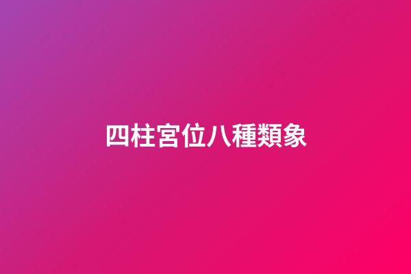 四柱宮位八種類象