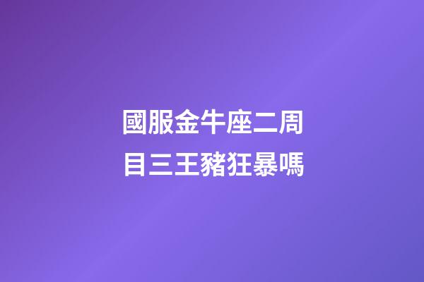 國服金牛座二周目三王豬狂暴嗎-第1張-星座運勢-玄機派