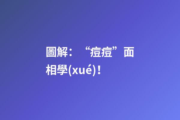 圖解：“痘痘”面相學(xué)！