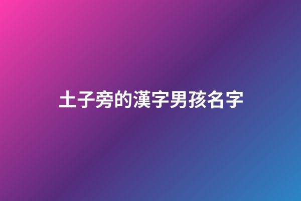 土子旁的漢字男孩名字(土子旁的漢字男孩名字大全)-第1張-男孩起名-玄機派