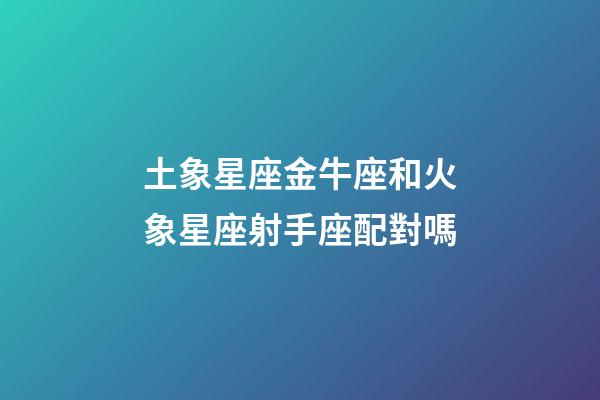 土象星座金牛座和火象星座射手座配對嗎-第1張-星座運勢-玄機派