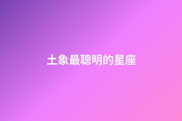 土象最聰明的星座-第1張-星座運勢-玄機派