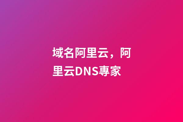域名阿里云，阿里云DNS專家-第1張-觀點-玄機派