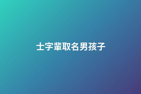 士字輩取名男孩子(仕字輩的男孩名字)-第1張-男孩起名-玄機派
