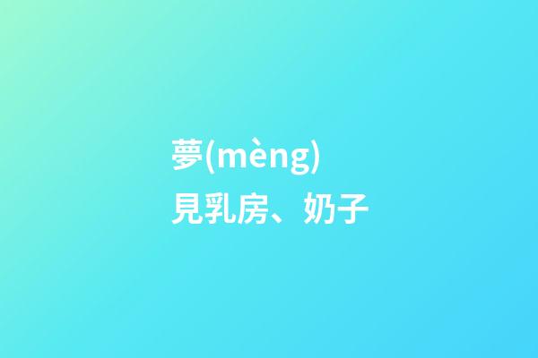 夢(mèng)見乳房、奶子