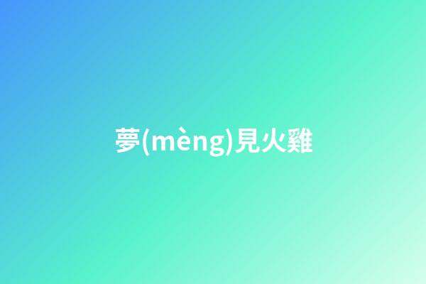 夢(mèng)見火雞