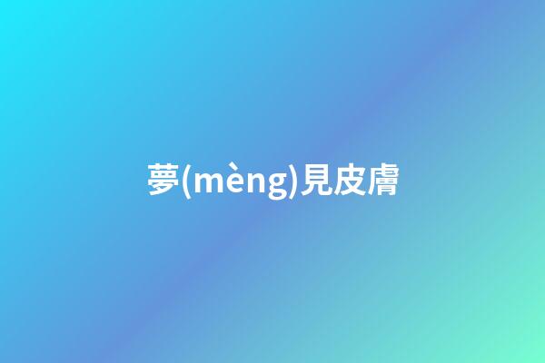 夢(mèng)見皮膚