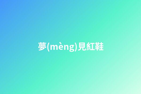 夢(mèng)見紅鞋