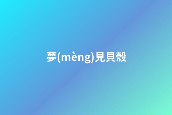 夢(mèng)見貝殼