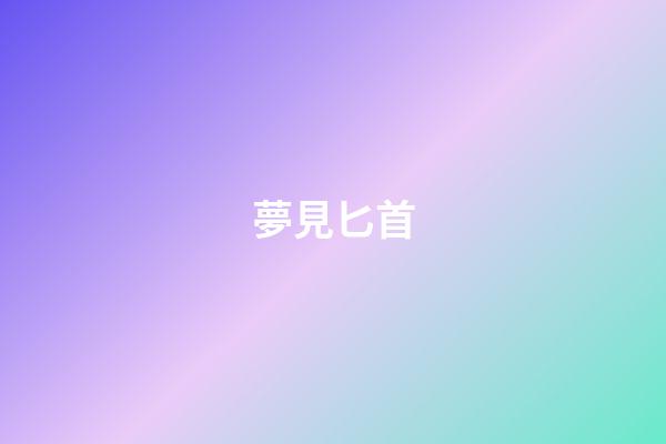 夢見匕首