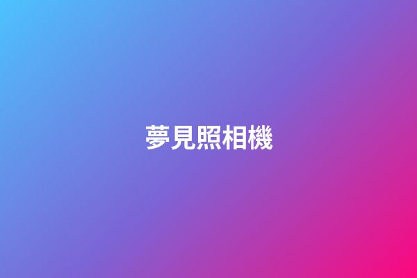 夢見照相機
