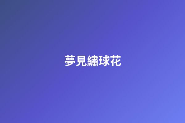 夢見繡球花