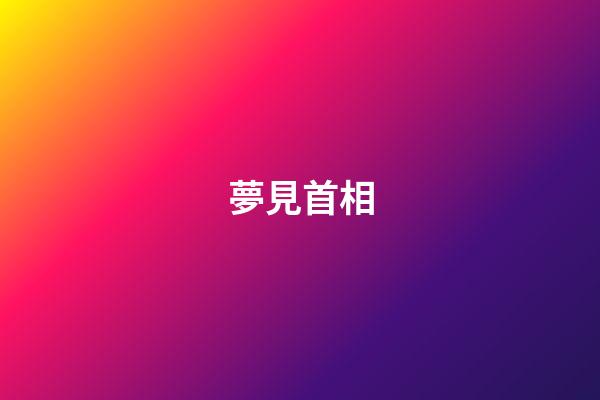 夢見首相