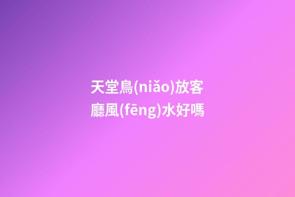 天堂鳥(niǎo)放客廳風(fēng)水好嗎