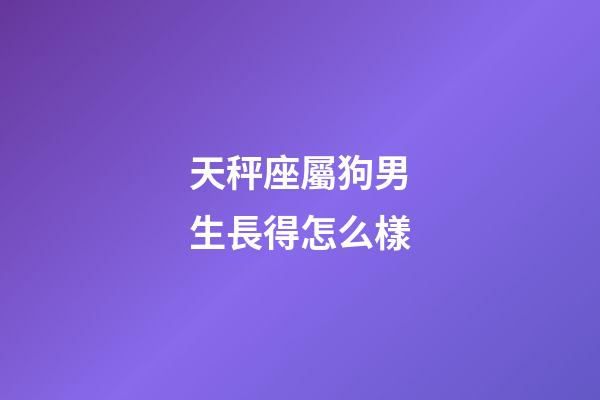 天秤座屬狗男生長得怎么樣-第1張-星座運勢-玄機派