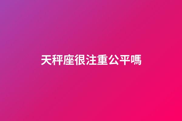 天秤座很注重公平嗎-第1張-星座運勢-玄機派