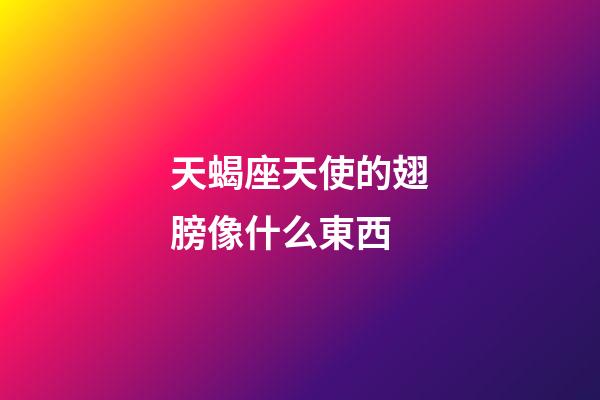 天蝎座天使的翅膀像什么東西-第1張-星座運勢-玄機派