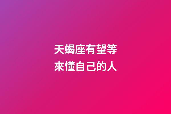 天蝎座有望等來懂自己的人-第1張-星座運勢-玄機派