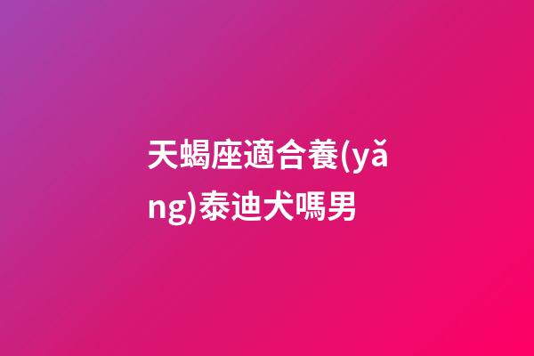 天蝎座適合養(yǎng)泰迪犬嗎男-第1張-星座運(yùn)勢-玄機(jī)派