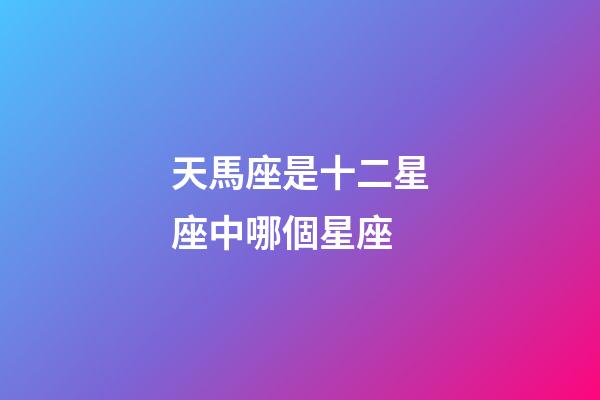 天馬座是十二星座中哪個星座