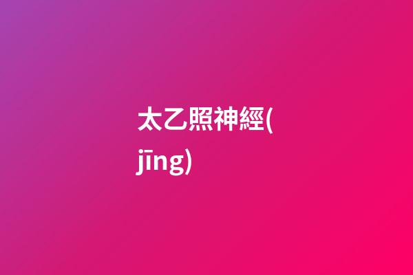 太乙照神經(jīng)