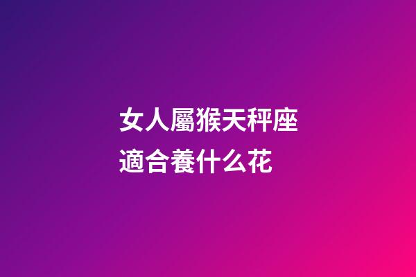 女人屬猴天秤座適合養什么花-第1張-星座運勢-玄機派