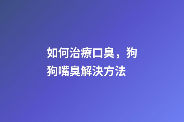 如何治療口臭，狗狗嘴臭解決方法-第1張-觀點-玄機派