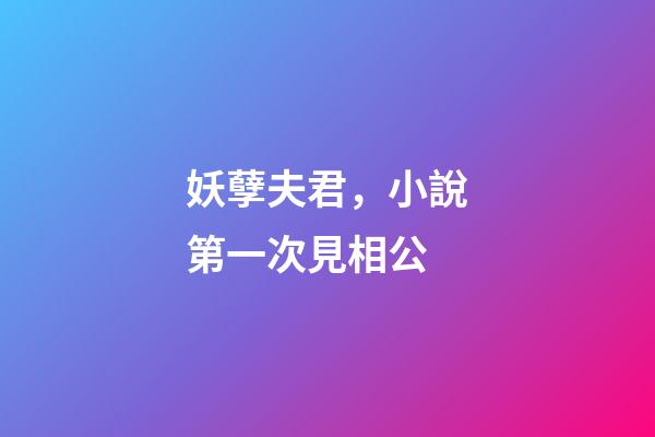 妖孽夫君，小說第一次見相公-第1張-觀點-玄機派