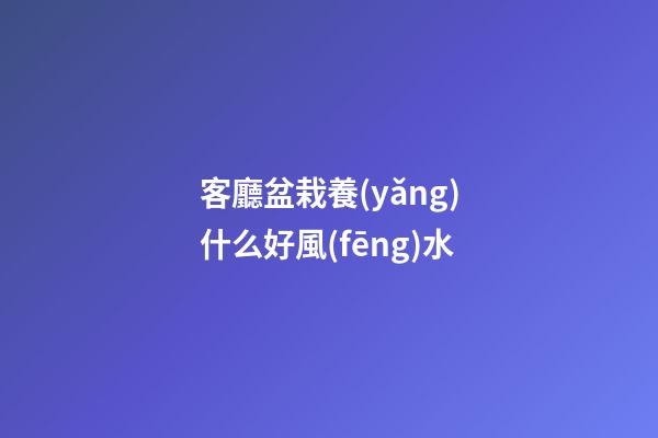 客廳盆栽養(yǎng)什么好風(fēng)水