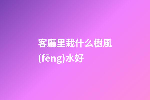 客廳里栽什么樹風(fēng)水好