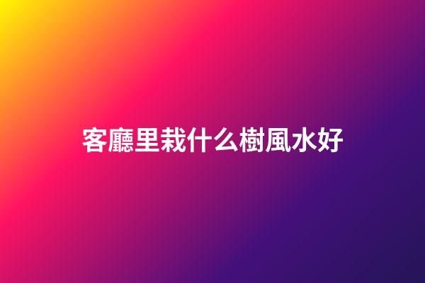 客廳里栽什么樹風水好
