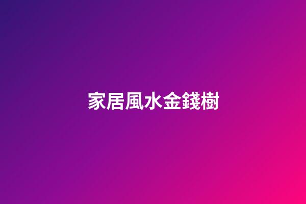 家居風水金錢樹