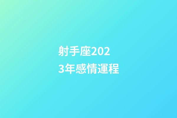 射手座2023年感情運程-第1張-星座運勢-玄機派