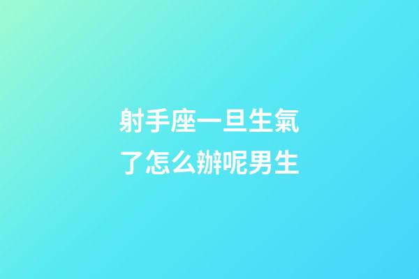 射手座一旦生氣了怎么辦呢男生-第1張-星座運(yùn)勢-玄機(jī)派
