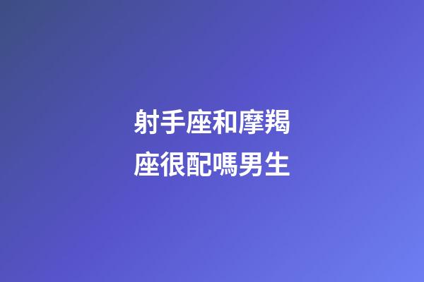 射手座和摩羯座很配嗎男生-第1張-星座運(yùn)勢-玄機(jī)派