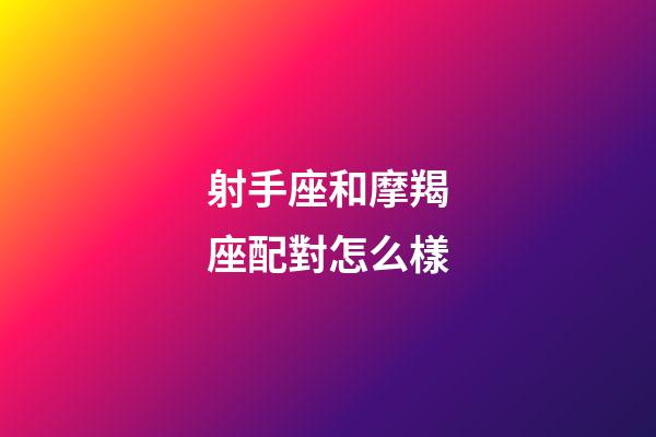 射手座和摩羯座配對怎么樣-第1張-星座運(yùn)勢-玄機(jī)派