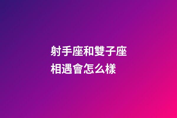 射手座和雙子座相遇會怎么樣-第1張-星座運勢-玄機派