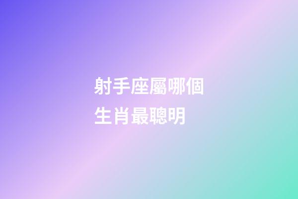 射手座屬哪個生肖最聰明-第1張-星座運勢-玄機派