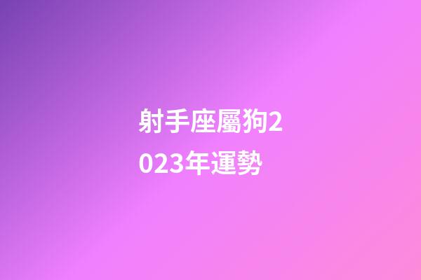 射手座屬狗2023年運勢-第1張-星座運勢-玄機派