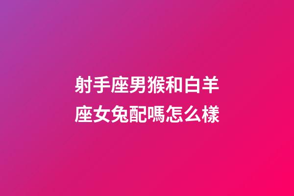 射手座男猴和白羊座女兔配嗎怎么樣-第1張-星座運勢-玄機(jī)派
