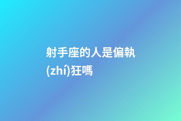 射手座的人是偏執(zhí)狂嗎-第1張-星座運勢-玄機派