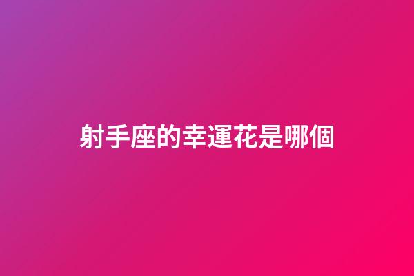 射手座的幸運花是哪個-第1張-星座運勢-玄機派
